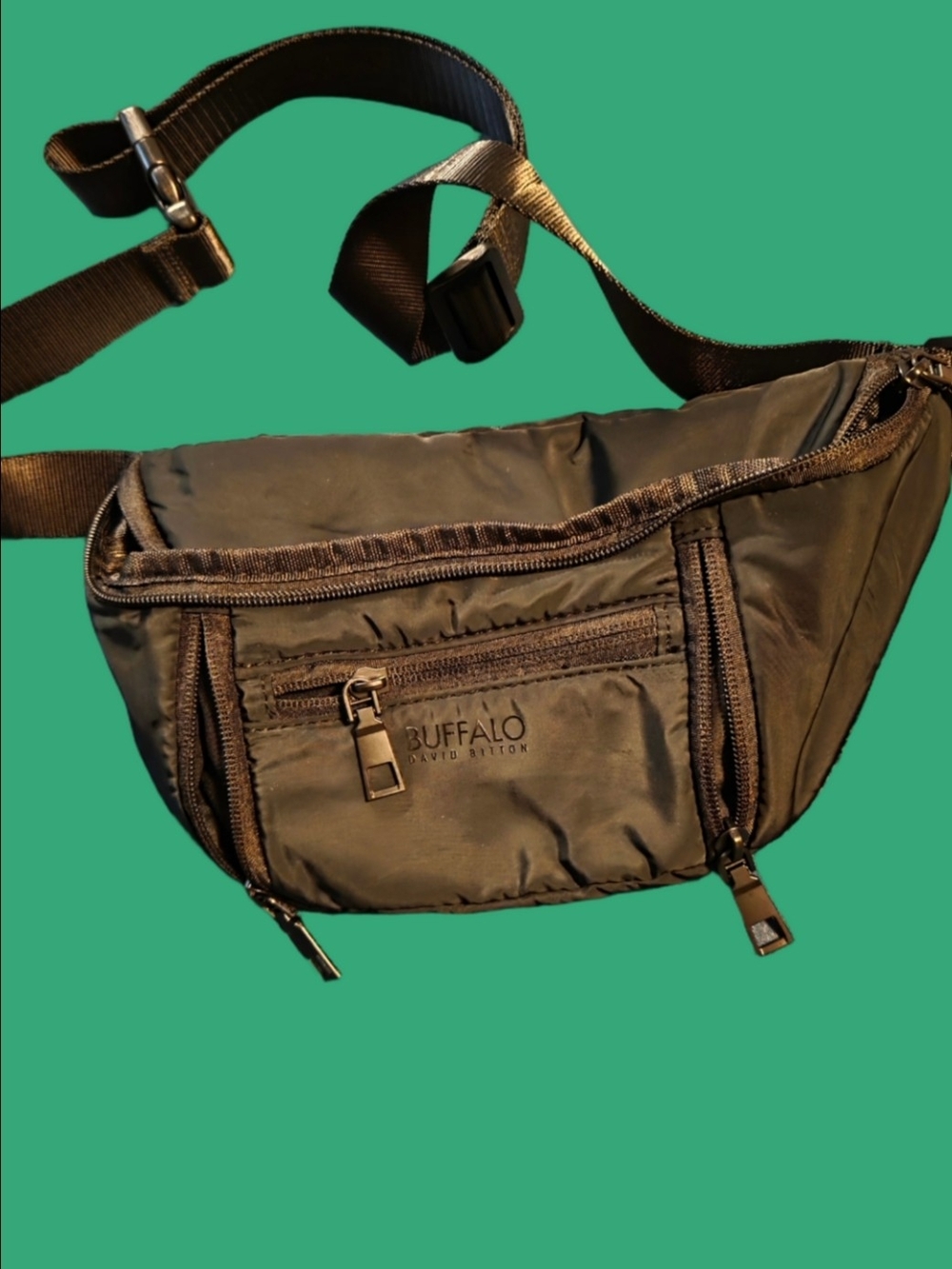 4/$25 Deal! Buffalo David Bitton Black Crossbody Waist Bag